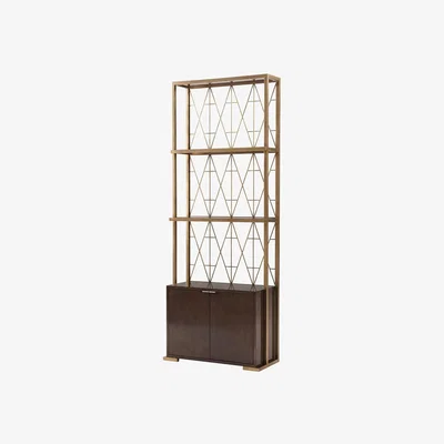 Olivia's Theodore Alexander Iconic Shelving Unit with Cabinet