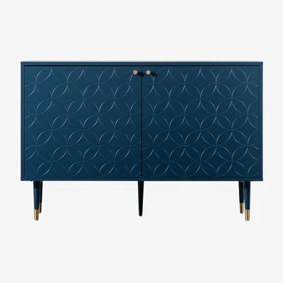 Olivia's Gallery Interiors Holbrook 2 Door Cabinet in Blue