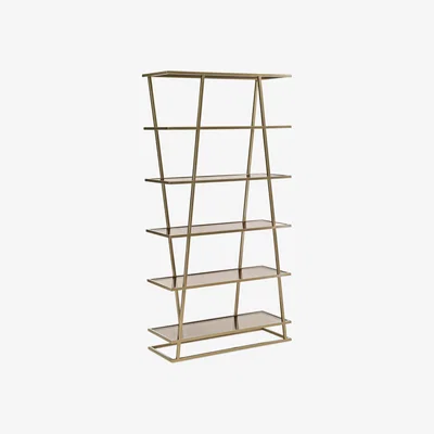 Olivia's Caracole Modern Edge Vector Etagere Cabinet
