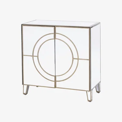 Olivia's Libra Luxurious Glamour Collection - Claridge Circle Link 2 Door Cabinet