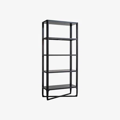 Olivia's Richmond Interiors Monfort Cabinet 4-Shelves in Black