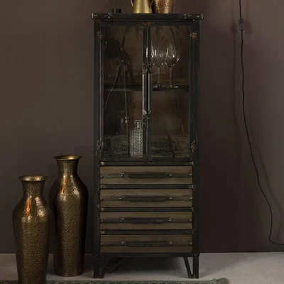 Olivia's Olivia's Nordic Living Collection - Pip Cabinet in Black