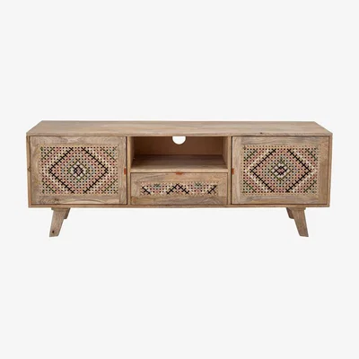 Olivia's Bloomingville Celest Cabinet in Natural Mango Wood