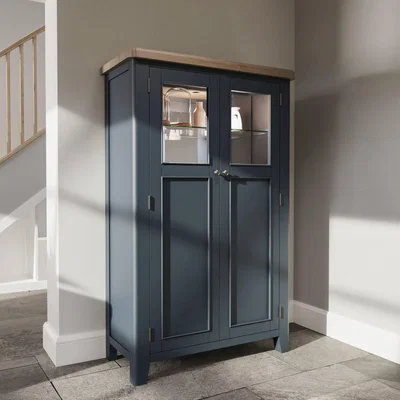 Downtown Downtown Hexham Painted Blue Drinks Cabinet