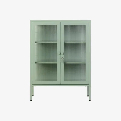 Oliver Bonas Mustard Made The Mixer Sage Storage Cabinet