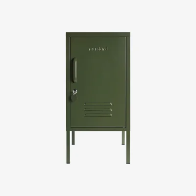 Oliver Bonas Mustard Made Shorty Olive Green Storage Locker