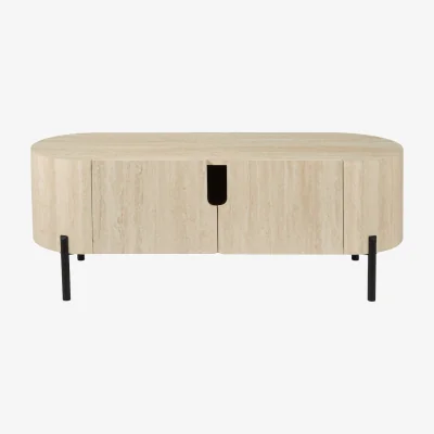 Pagazzi Ioana Large Travertine Effect Cabinet