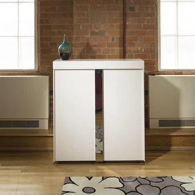 Quatropi Sideboard / Tall Cabinet / Buffet / Cupboard High Gloss White 912H