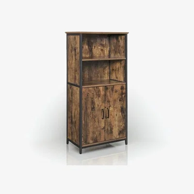 The Range Industrial Standing Floor Cabinet - Brown