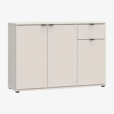 The Range Ganymede Wide 3 Door Cupboard with Drawer - Terracotta