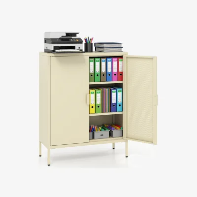 The Range Freestanding Kitchen Cabinet Storage Cabinet - Yellow