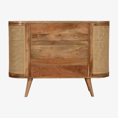 The Range Modern Hand Crafted Sofia Cabinet - Brown