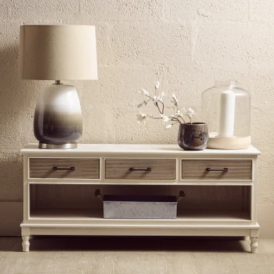 The Range Heritage 3 Drawer White Cabinet - White