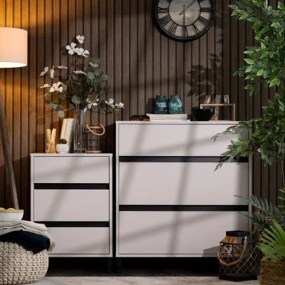 The Range MARRON Cabinet 80, Cashmere/Black - Natural