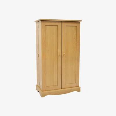 The Range RICHMOND - Storage Cupboard - 495 CD  210 DVD  Blu-ray  Video Media - Beech - Beech