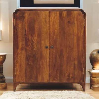 The Range Solid Wood Newton Chestnut Cabinet - Brown