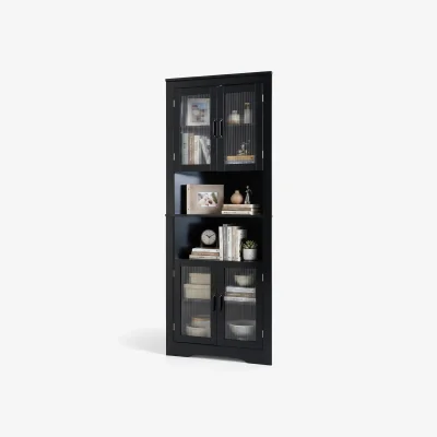 The Range 6-Tier Corner Storage Cabinet