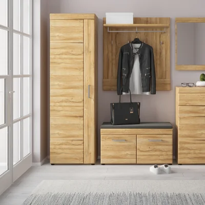 The Range Cortina Tall Cupboard (LH) in Grandson Oak - Grandson Oak