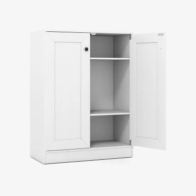 The Range Double Door Storage Cabinet - White