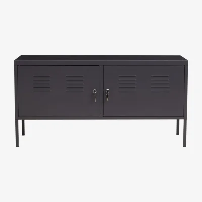 The Range Academy Two Door Grey Locker Cabinet - Grey