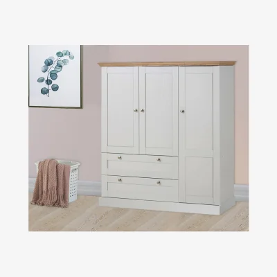 The Range Dorel Home LOFT24 Binz Large Storage Cupboard White 2BX - White