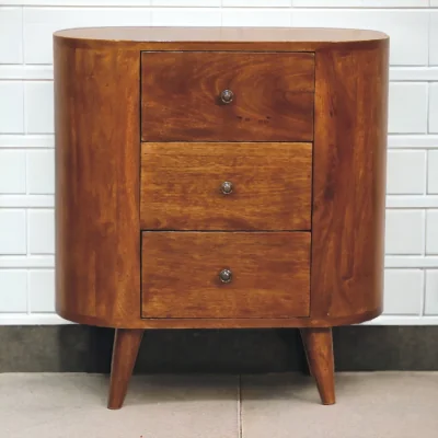 The Range Solid Wood Mini Chestnut Cabinet - Brown