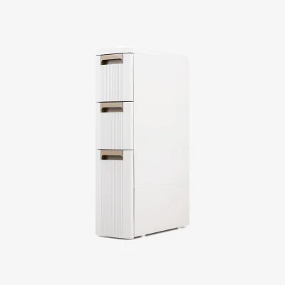 The Range Costway 3 Drawers Narrow Storage Cabinet - Beige