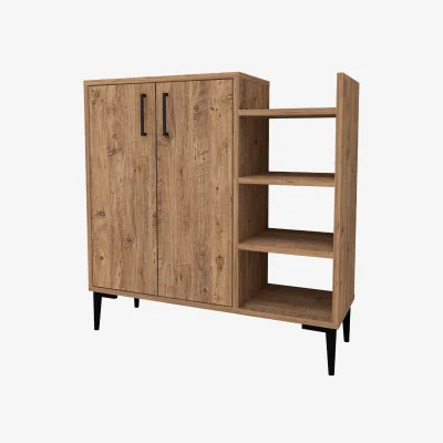 The Range Leskar Kitchen Cabinet with Shelves - Brown