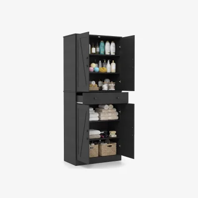 The Range Modern Farmhouse Cupboard Cabinet - Black