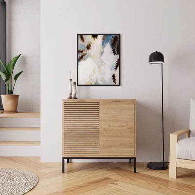 The Range Alya Multipurpose Occasional Cabinet - Oak and Black