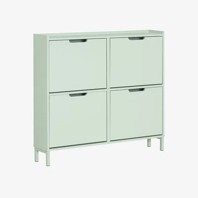 The Range 4 Flip-drawers Storage Cupboard - Green