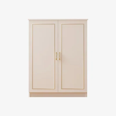 The Range MARIE Gold White Shoe Cabinet - White
