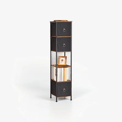 The Range Narrow Corner Storage Cabinet  - Brown