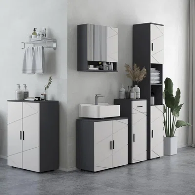 The Range Under Sink Cabinet with Shelf Light Grey - Light Grey