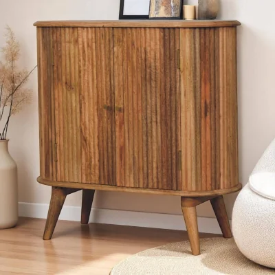 The Range Artisan Furniture Solid Wood Soba Nordic Cabinet - Brown