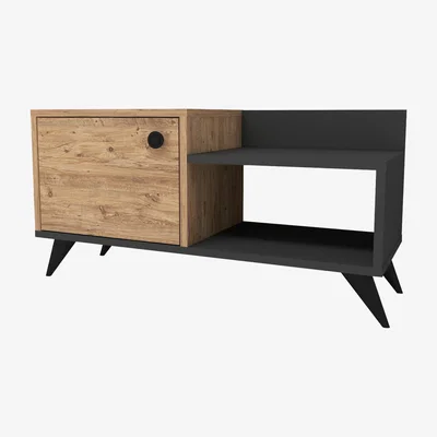 The Range Cepos Shoe Storage Shelf with Cabinet - Atlantic Pine - Anthracite