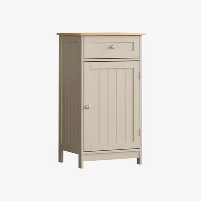 The Range Priano 1 Door 1 Drawer Freestanding Cabinet - Grey