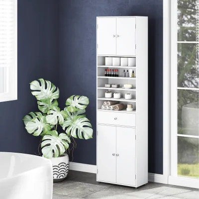 The Range Laundry Room Tall Cabinet - White