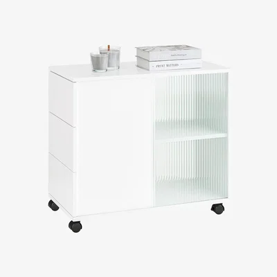 The Range Quashaun 3 Drawer File Cabinet - White