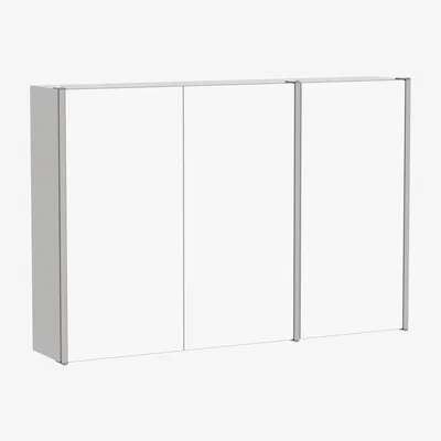 The Range Tiano Stainless Steel Mirrored Cabinet - Steel / 3