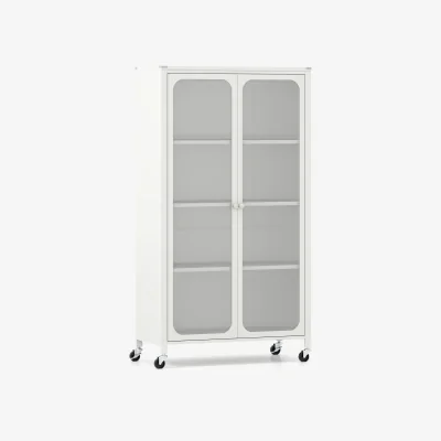 The Range Rolling Kitchen Pantry Cabinet - White