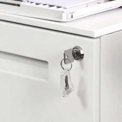 The Range 2-Drawer Mobile File Cabinet with Lock - White