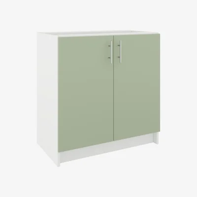 The Range JD Greta Kitchen Base Unit 800mm Storage Cabinet With Door Shelf 80cm - Navy Blue Matt - Sage Green Matt