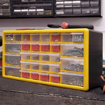 The Range Storage Cabinet with 30 Drawer - Yellow