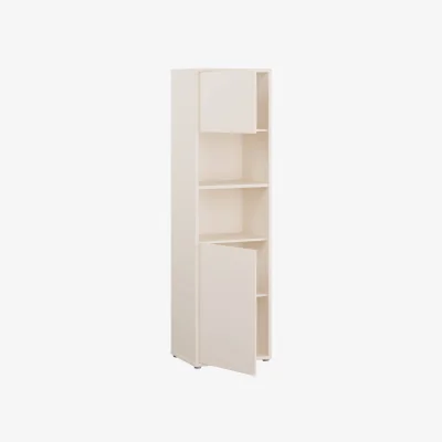 The Range Alice Springs Tall Storage Cabinet with 2 Push-Open Doors & 1 Shelf in Sand - Sand