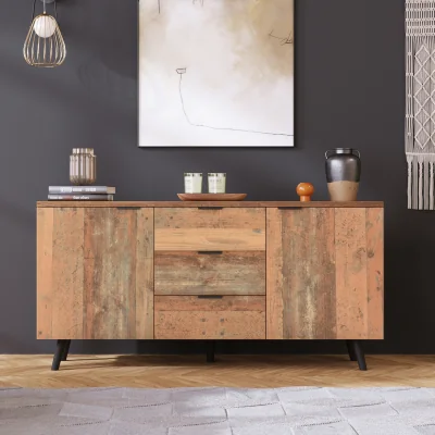 The Range Vintage Brown Storage Buffet Cabinet