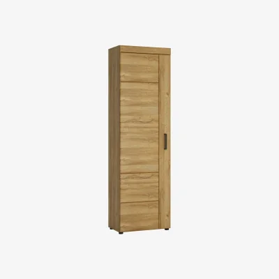 The Range Larkwood Tall Glazed Cupboard Grandson Oak Left-Hand - Grandson oak