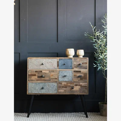 Rose & Grey Recycled Teak Side Cabinet