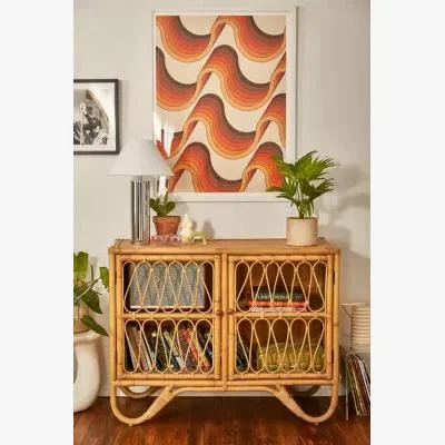 Urban Outfitters Melody 2-Door Cabinet - Neutral ALL at Urban Outfitters