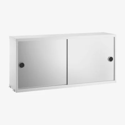 Westwing Cabinet String System with Two Mirror Doors, W 78 x D 20 cm